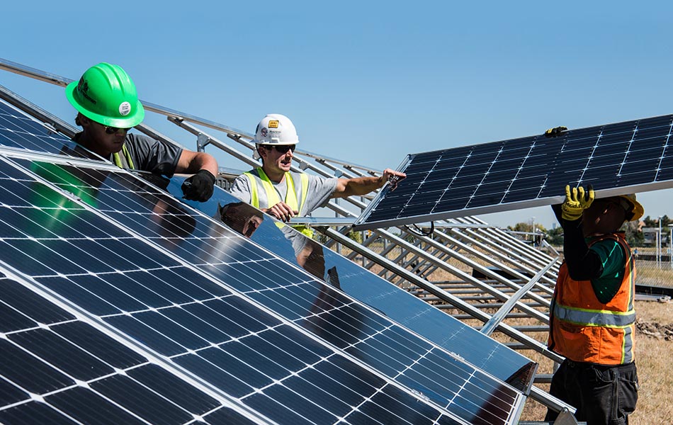 Panele słoneczne dla przyszłości opierającej się na zrównoważonym rozwoju